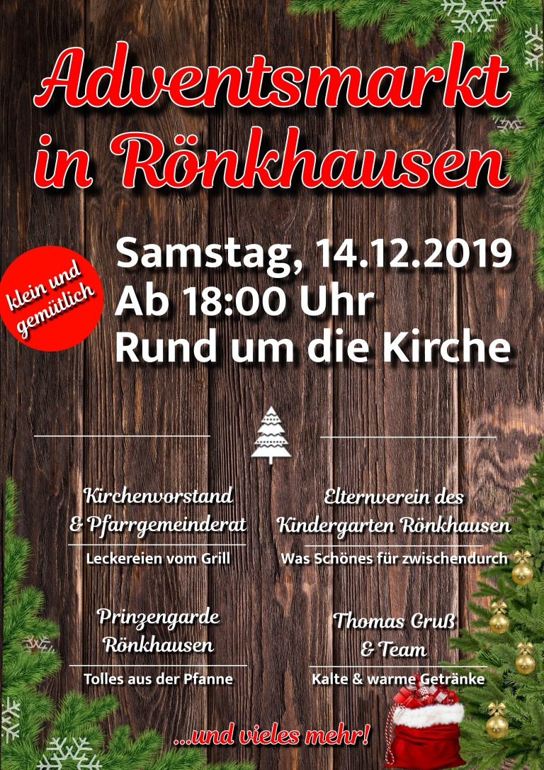 Adventsmarkt Ronkhausen 2019 klein
