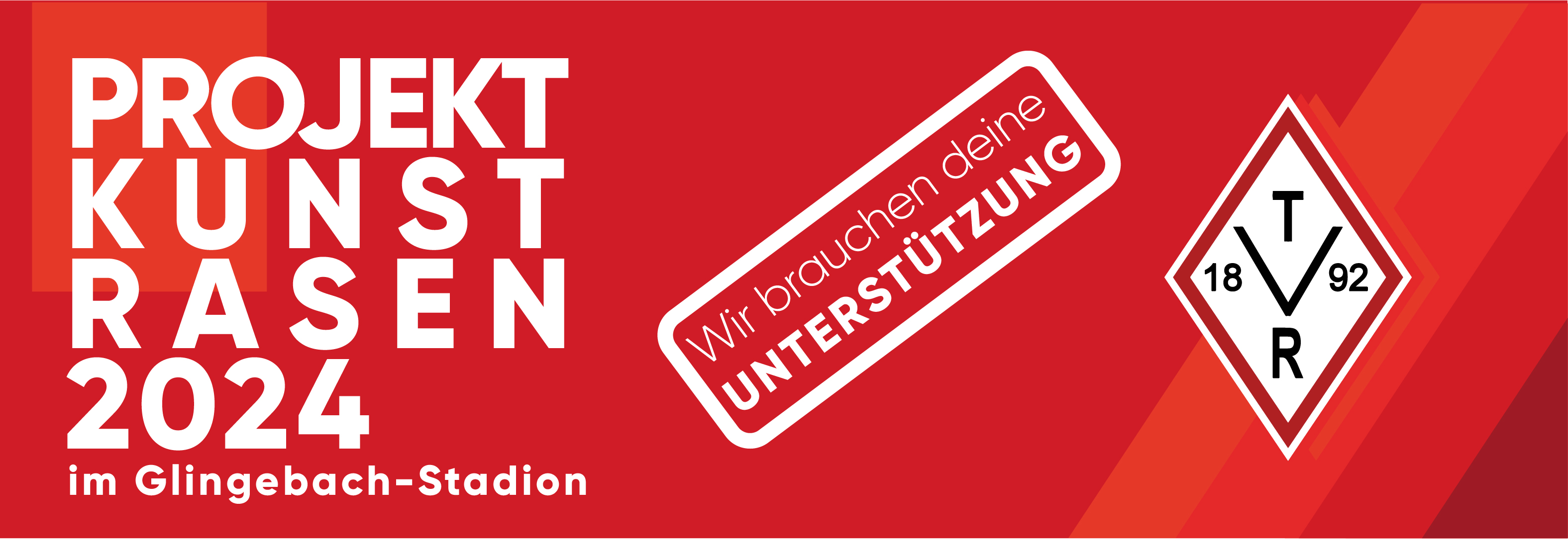 Projekt Kunstrasen Banner Beitrag