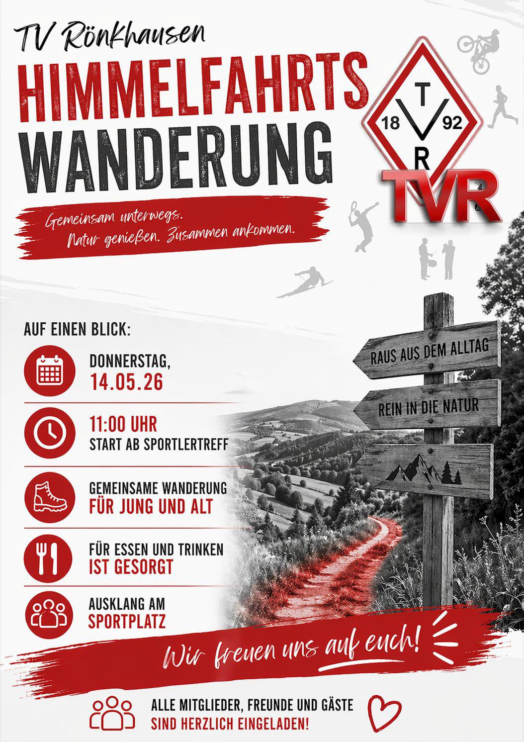 Plakat zur Himmelfahrtswanderung 2026
